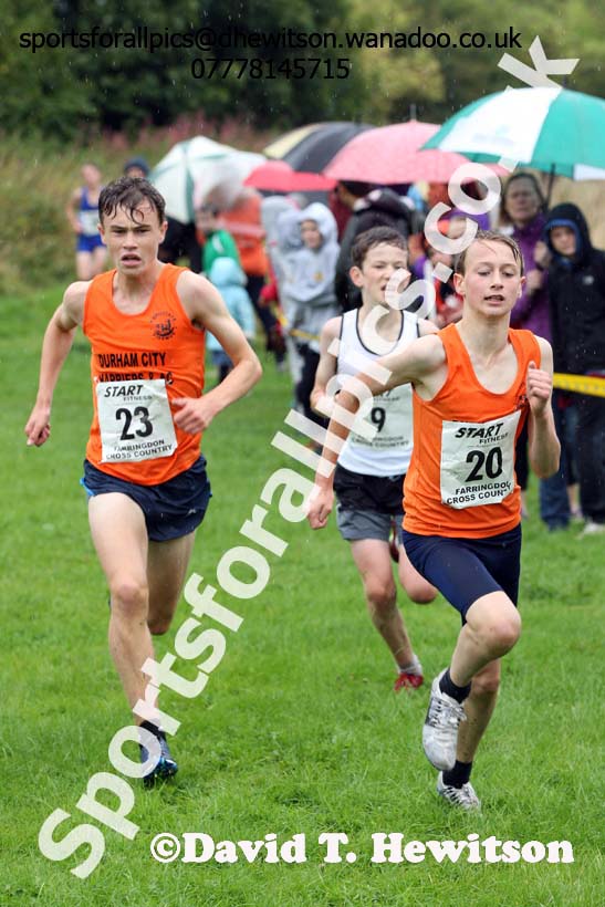 Boys under-15s, Sunderland Harriers Open Cross Counry, Farringdon Park, Sunderland. Photo: David T. Hewitson/Sports for All Pics